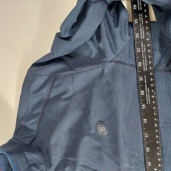 Thomas Hardy Blue Jacket Size L Classic Herringbone Zip Up Members High Neck L - Picture 3 of 11